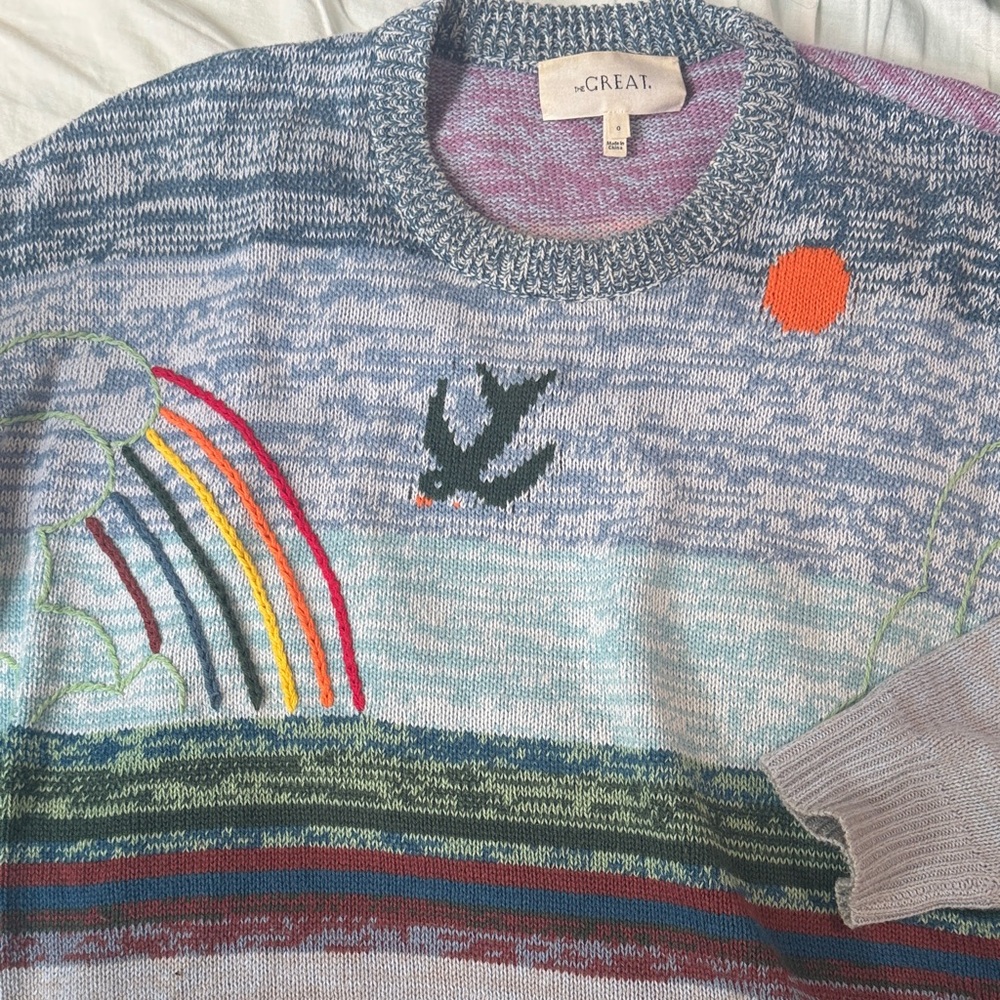 The Great Colorful Patterned Sweater by The Great